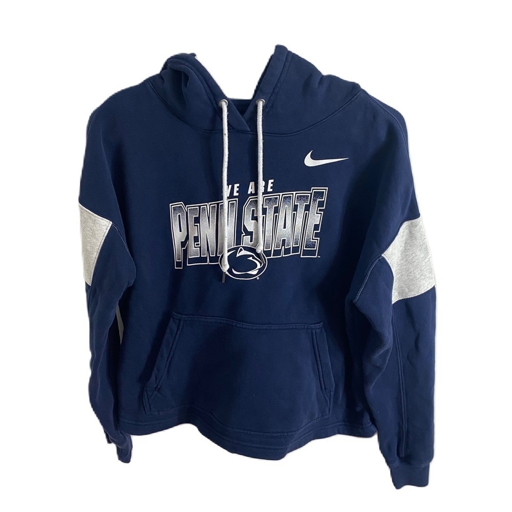 Nike We Are Penn State Sweatshirt Small Women’s Sweatshirt Blue Hooded